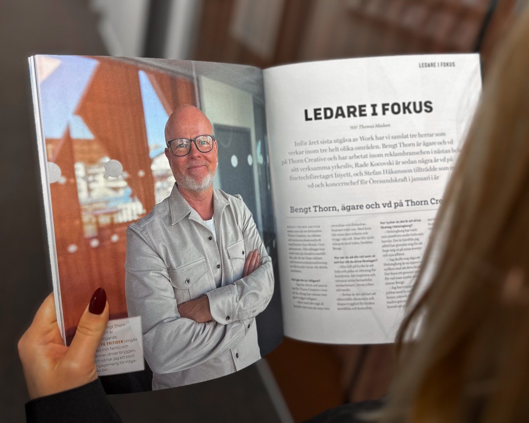 Tidningsuppslag med artikel om Bengt Thorn.